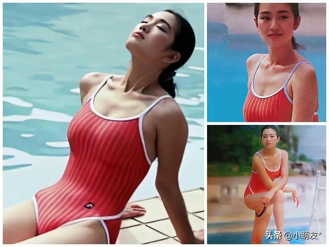 90年代内地女星泳装照，一个比一个的时尚，一个比一个的大胆 - 16