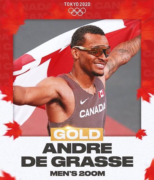 男200米决赛加拿大选手夺冠 美国选手获二三四名 - 1