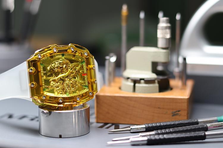 『新表』MRISSTIME美瑞时推出全球稀缺琥珀金蓝宝石水晶腕表-《龙凤呈祥》 - 1