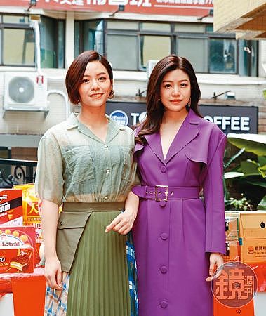 將事業移回台灣後宋芸樺（左）戲約不斷，去年本要與陳妍希（右）合演劇集《人浮於愛》，但因疫情已停工，復拍無期。