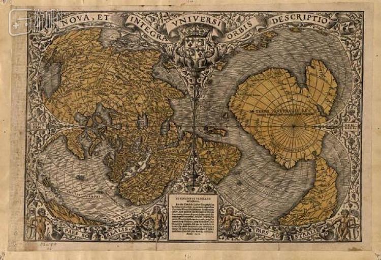 1530年法国绘制的世界地图