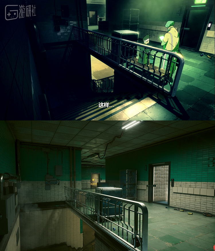 动画中的医院与游戏中的红杉精神病院