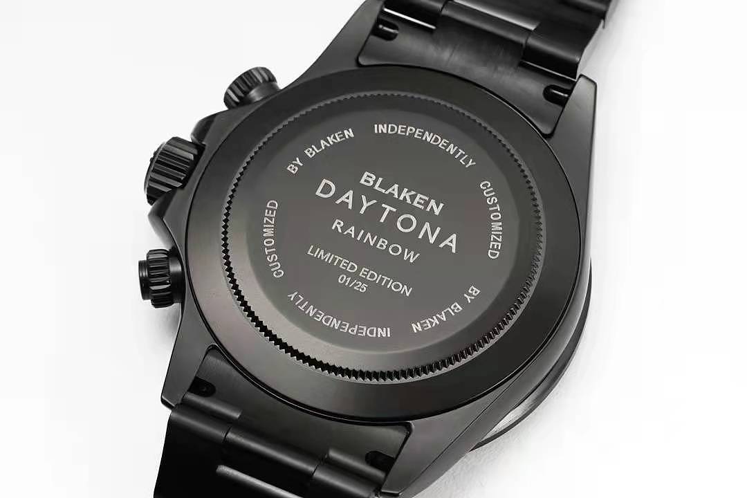 N厂4130迪通拿改装之Blaken碳黑彩钻迪通拿腕表评测，这是黑化后的计时腕表 - 14
