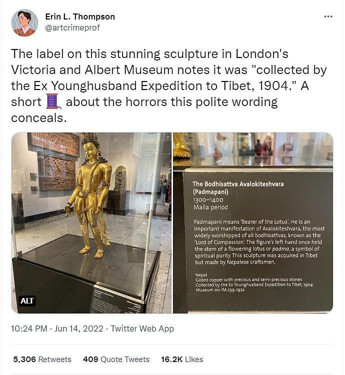 “此文物在考察西藏时收集而来”，英国博物馆认错了 - 1
