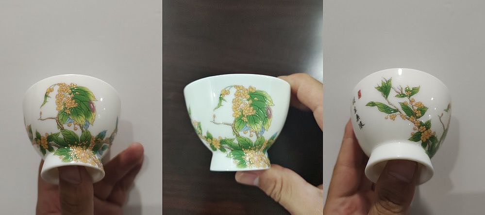 印象新十二花神陶瓷杯：富有花神‘绿珠’之美的桂花茶杯 - 1