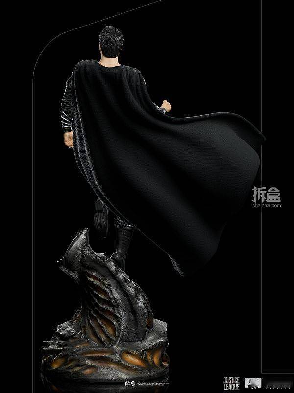 IRON STUDIOS 正义联盟扎导版 超人黑衣版 1/4比例雕像 - 4