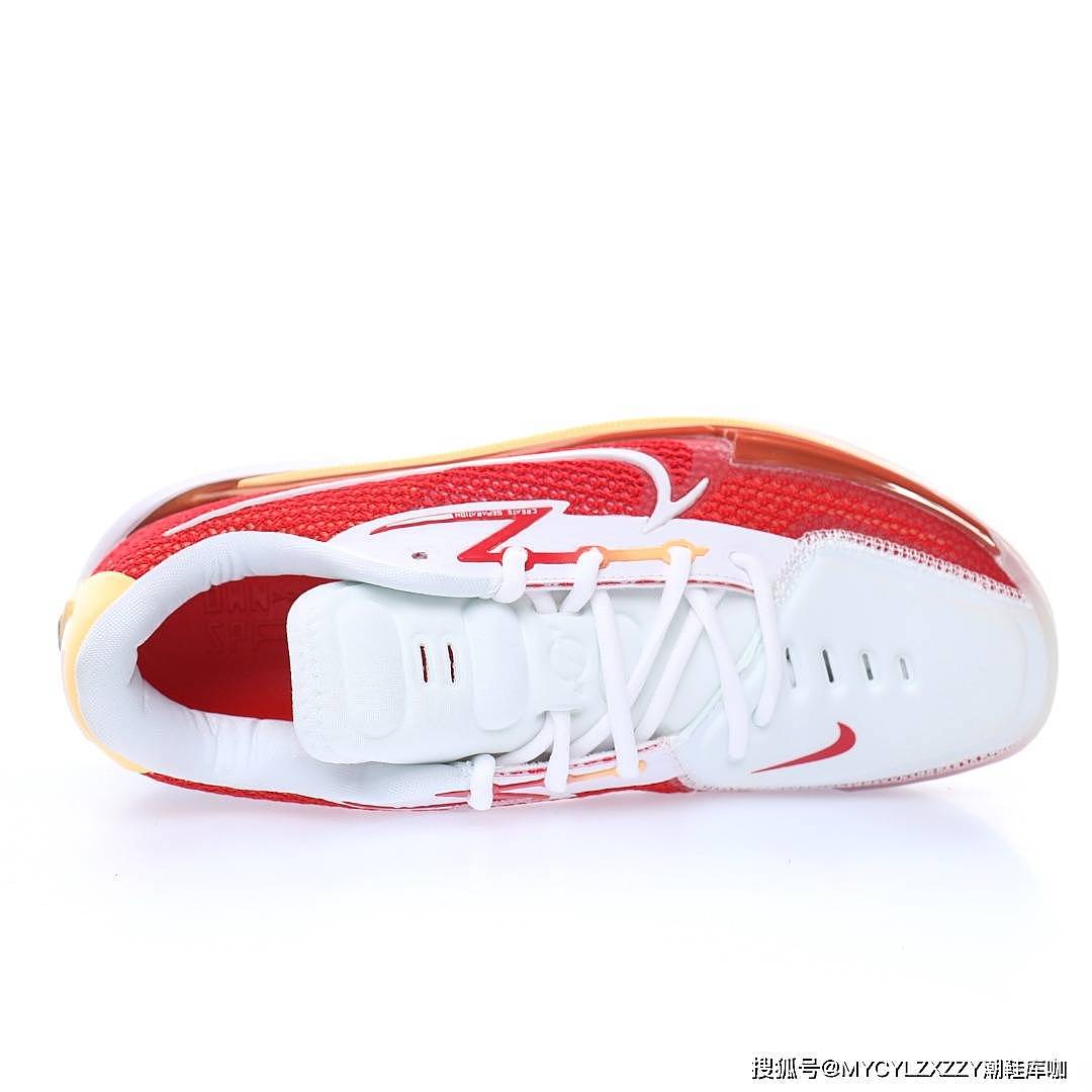 耐克Nike Air Zoom GT Cut EP Red/White/Gold超跑级低帮运动篮球鞋CZ0176-100 - 2