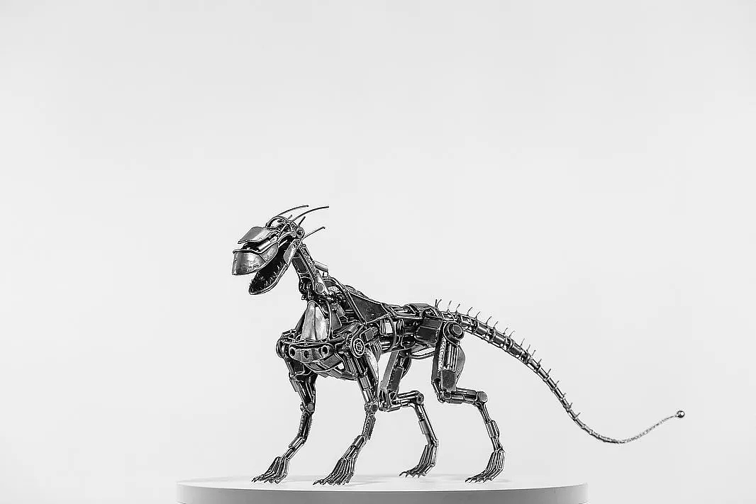 Denis Kulikov 和他的炫酷机甲风动物雕塑 - 10