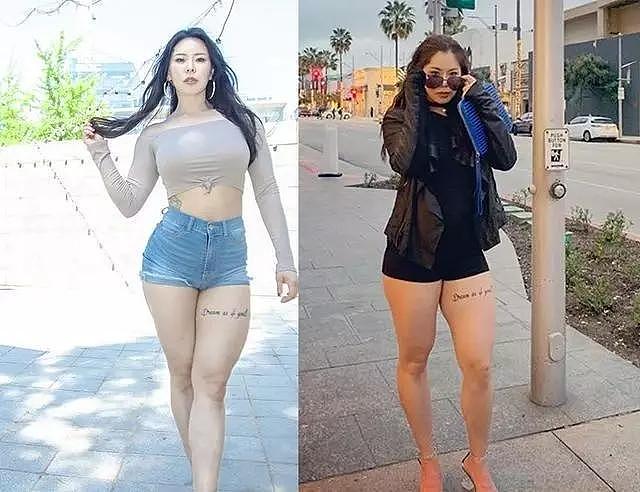 韩国健身女子，练出大粗腿，140斤体重还爱吃汉堡 - 1