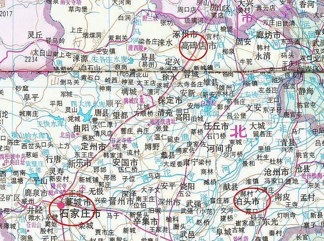 河北省会石家庄和2个县级市，不仅3者距离相等，发展历程也相同 - 1