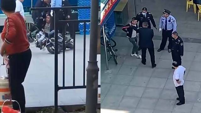 网传东莞某学院保安逼迫男子下跪，警方：系校外人员，保安已道歉 - 1