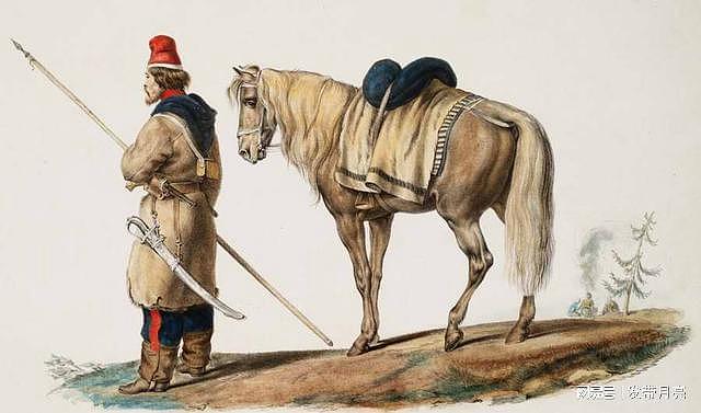 19世纪初西欧艺术家石版画中哥萨克人的行军生活 - 9
