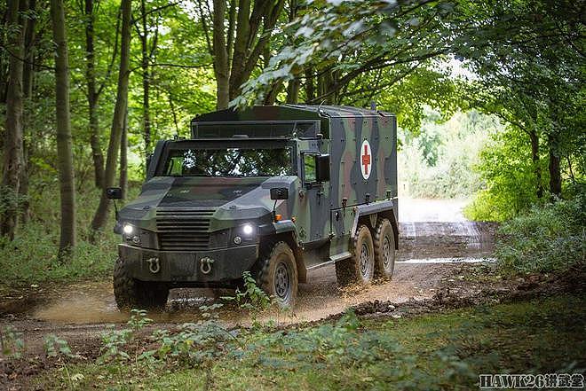 德国联邦国防军将接收的新一代装甲救护车 瑞士制造 6×6越野底盘 - 1
