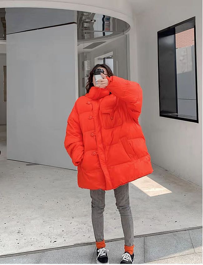 冬季的第一件外套准备好了吗？马卡龙色的棉服穿搭，温暖又减龄 - 7