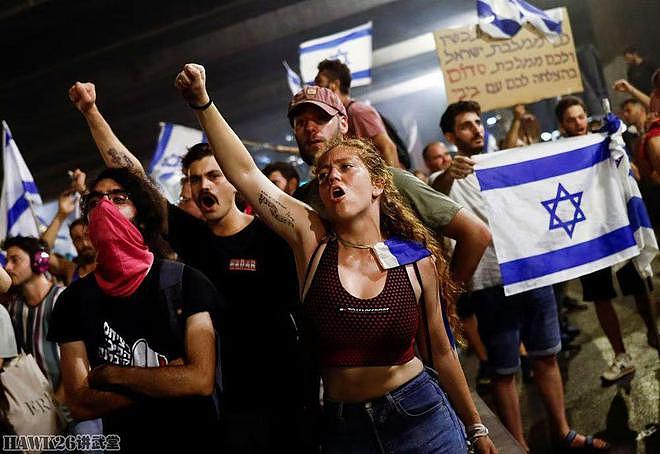 现场：以色列示威者抗议限制最高法院的权力 与警方发生暴力冲突 - 1