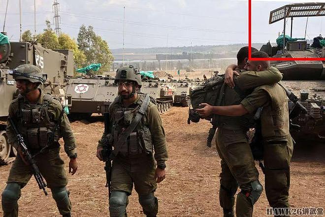 以色列“梅卡瓦”坦克炮塔顶部焊接格栅装甲“真香定律”就是灵 - 9