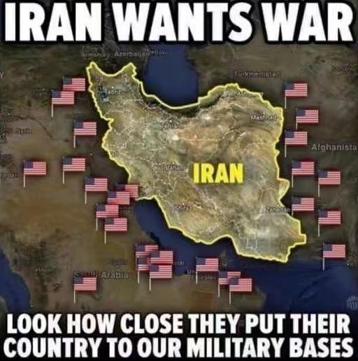 难怪伊朗不动手，原来已经被美军基地包围了，马斯克发图点明真相 - 3