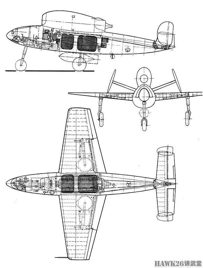 图说：亨舍尔Hs.132俯冲轰炸机 纳粹德国末日发明 飞行员俯卧操作 - 2