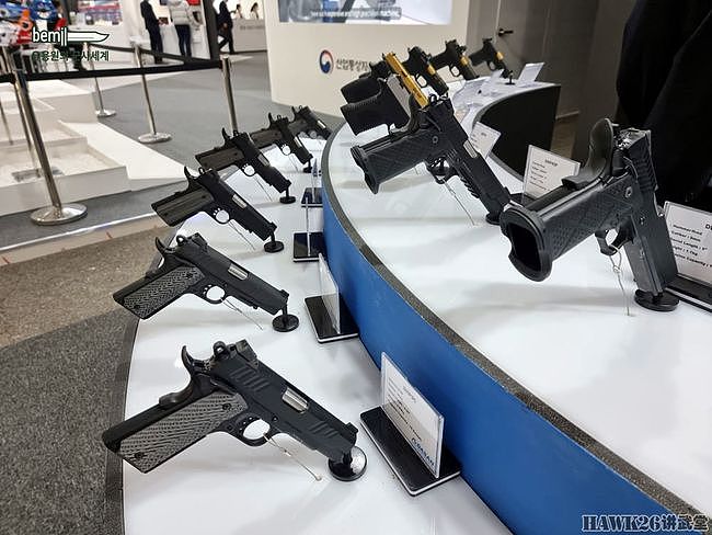直击韩国军警防务展览会现场 各种枪械粉墨登场 转管机炮也凑热闹 - 5