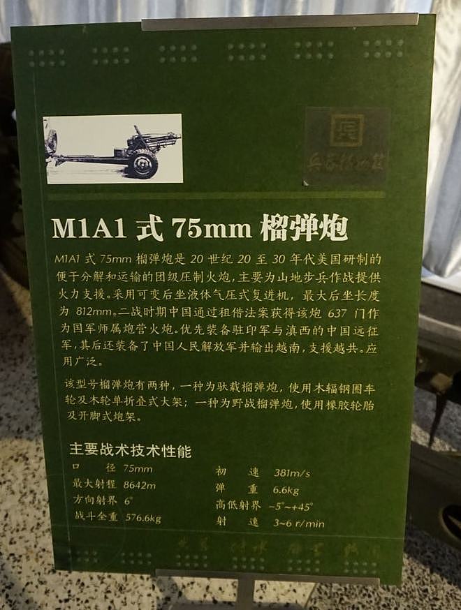 抗战国军主力山炮美制M1A1型75毫米山炮：萨沙的兵器图谱第280期 - 8