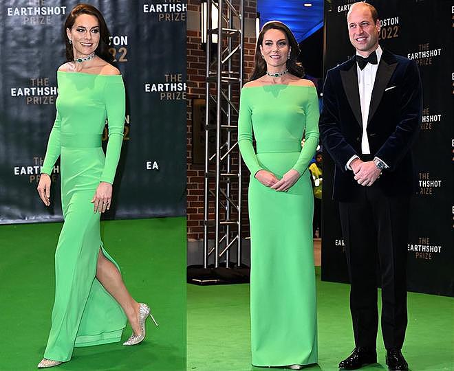 凯特身材有多标准？看她穿着租来的小绿裙，竟如高定般完美合身 - 1