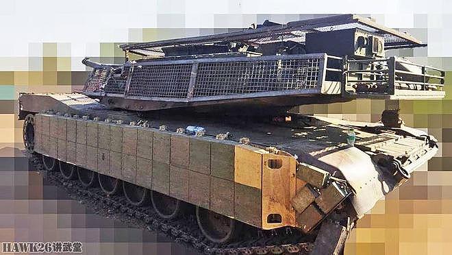 乌克兰M1A1坦克安装新型反无人机格栅装甲 完全覆盖炮塔的弱点 - 2