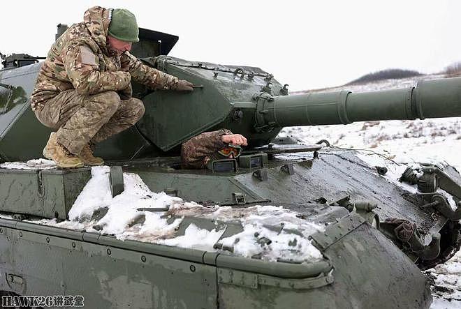 乌克兰第44机械化旅雪地训练 豹1A5坦克重新披挂上阵 将成为主力 - 1