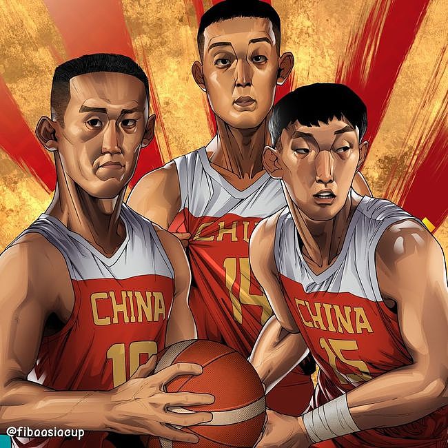不是敏感！日本画家把男篮官方海报画成这样，这是在侮辱中国男篮 - 1