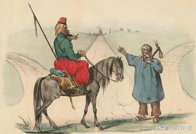 19世纪初西欧艺术家石版画中哥萨克人的行军生活 - 11