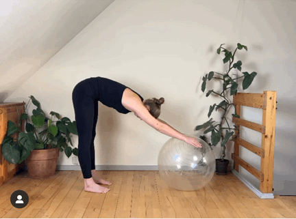 9个深度强化背肌的瑜伽球动作，背肌无力的一定要多练 - 2