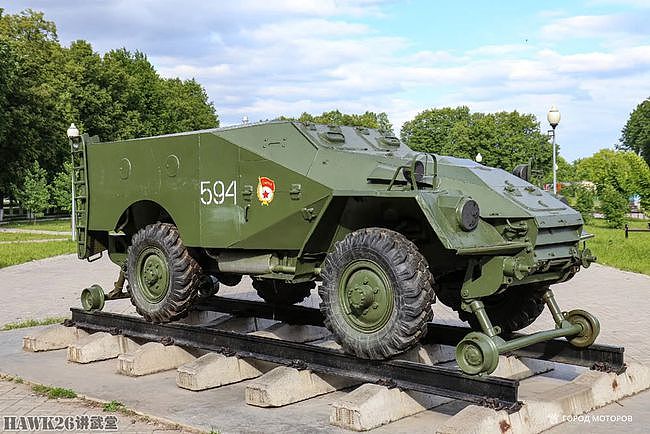 罕见的BTR-40zh.d.铁道公路两用装甲车 苏联用它对付铁道游击队 - 1