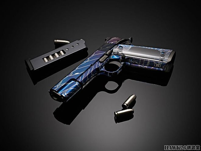 卡博特埃格林定制1911手枪 首次采用大马士革钢材打造全部枪身 - 2