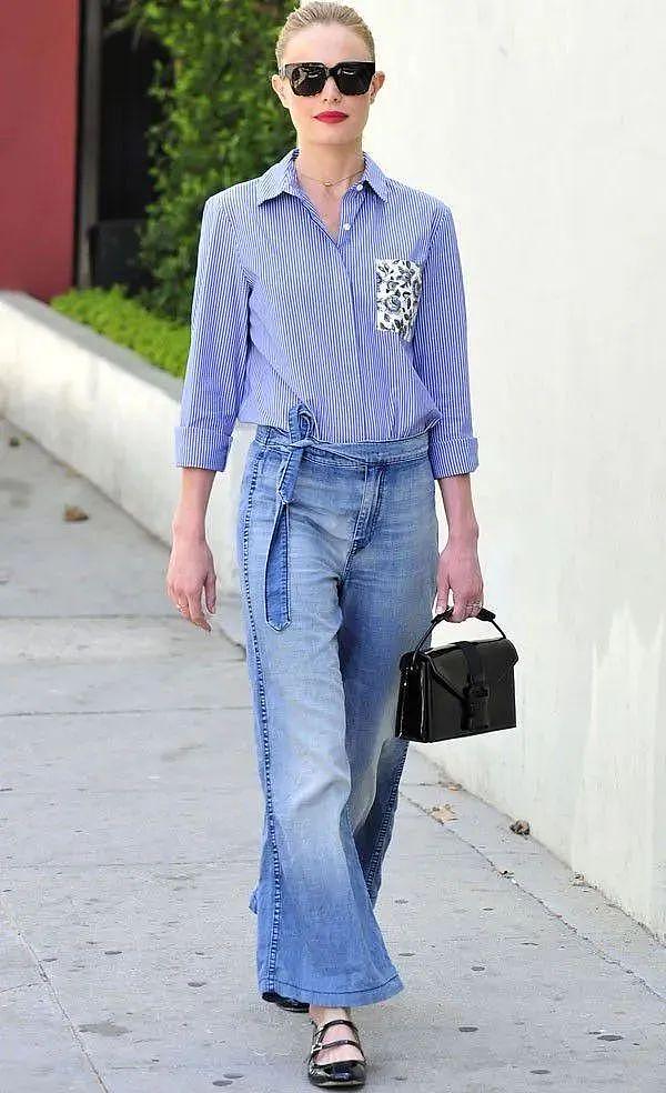 作为夏日必不可少的时髦元素，条纹和格纹才是Diane Kruger衣橱的灵魂啊！ - 59