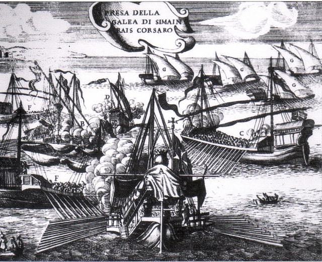 盖伦帆船VS桨帆战舰：发生在17世纪的英国与医院骑士团海上冲突 - 14