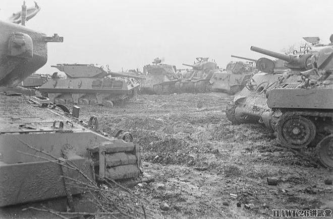 1944年堆积如山的美军装甲残骸 为防止影响士气 照片被长期管控 - 12
