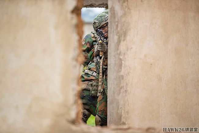 荷兰士兵在卢旺达进行实战演习 女兵端米尼米冲锋 猴子树上看戏 - 6