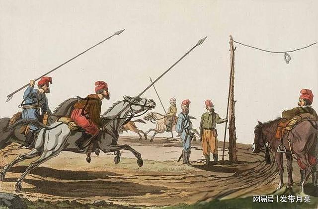 19世纪初西欧艺术家石版画中哥萨克人的行军生活 - 13