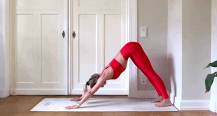 8个瑜伽动作专治<下腹凸出>，过年在家靠墙就能练 - 2