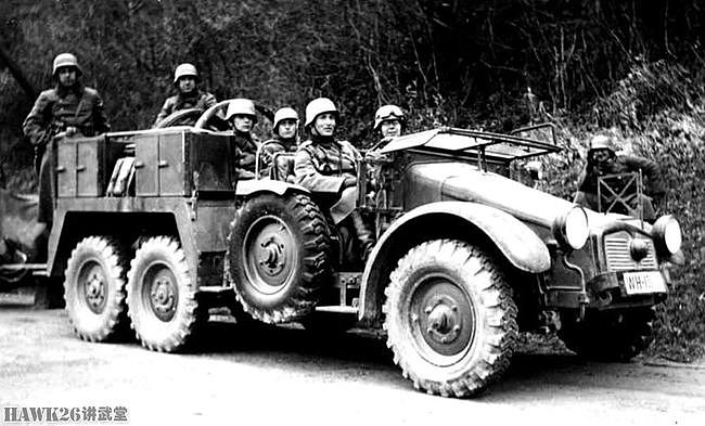 二战德军全轮驱动车辆 顶尖技术集于一身 希特勒座车改成移动邮局 - 21