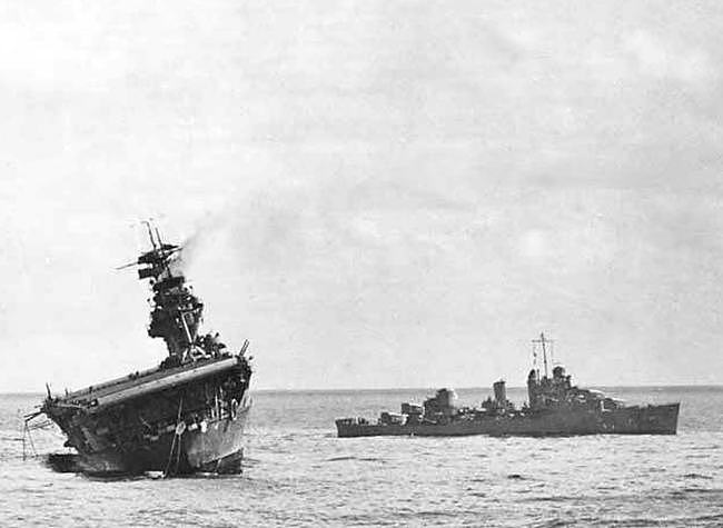 决战中途岛：日本出动4艘航母，却被美军单面虐杀，5分钟炸沉三艘 - 1