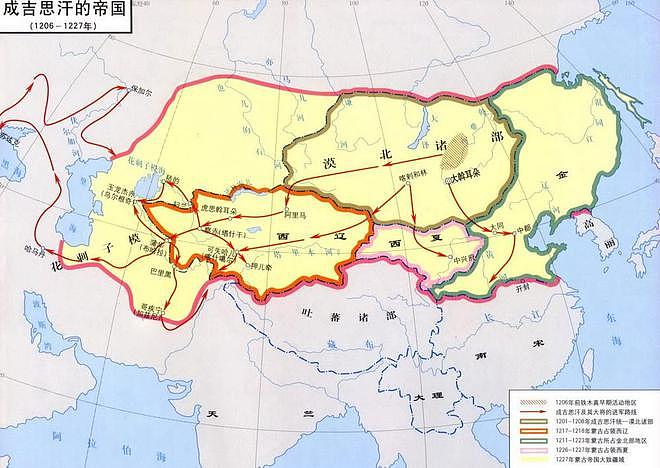 大蒙古国3次西征，共计打下了2725万平方公里土地？包括哪些国家 - 2