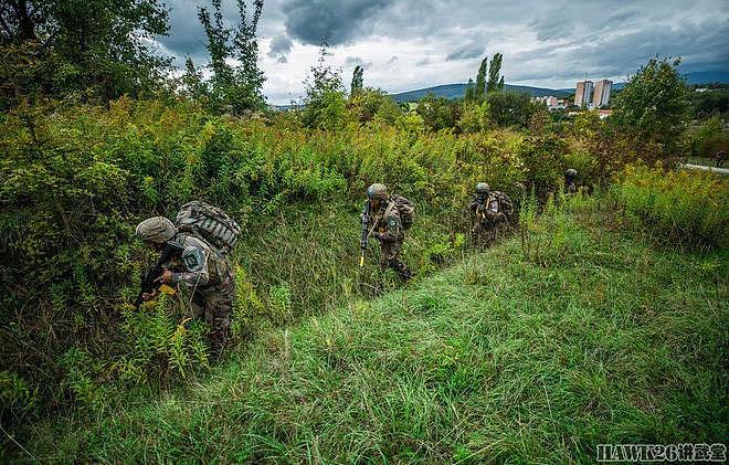 法国第35步兵团反恐训练 深入树林搜剿武装分子 依靠的只有HK416 - 4