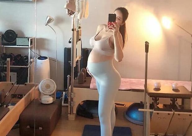 韩国宝妈孕期练瑜伽，实在是太拼了，为她点赞 - 1