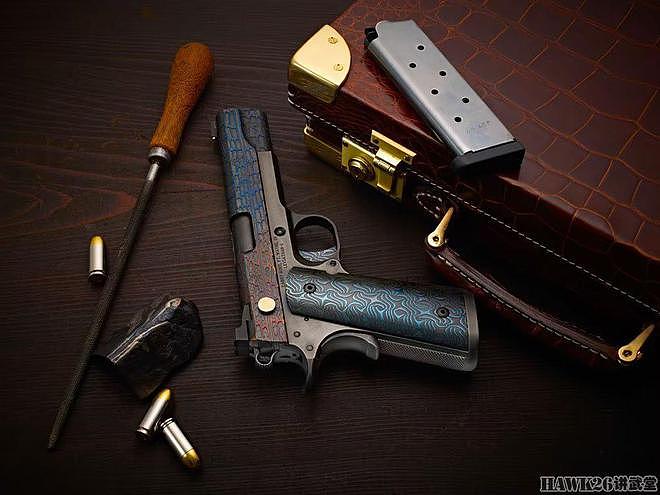 卡博特“利维坦”1911手枪 独特大马士革钢材 演绎圣经中的怪兽 - 7