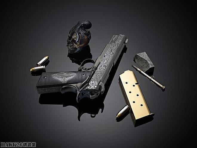 卡博特“雷击”1911手枪 巧妙运用大马士革钢材 展现大自然威力 - 8