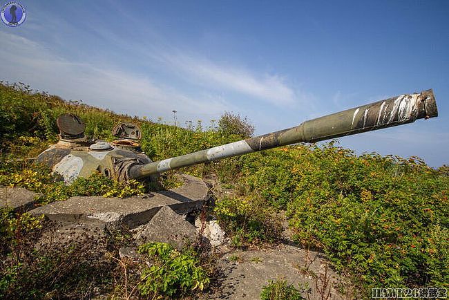 库页岛的最后防线：T-54坦克炮塔构筑炮兵阵地 如今已变成了废铁 - 55