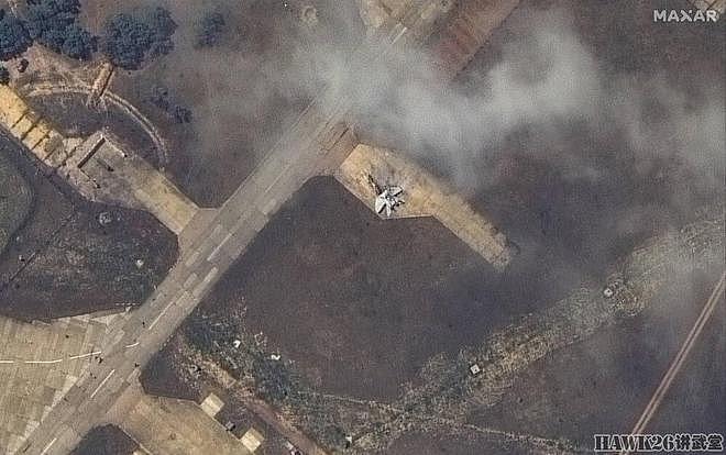 卫星照片解读：乌克兰袭击贝尔贝克空军基地 两架米格-31战机被毁 - 4