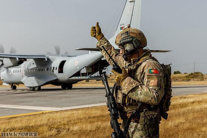 葡萄牙空军特种部队演习 运输机降落陌生机场 接应情报人员回国 - 4