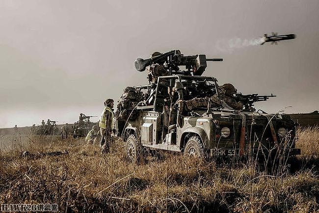 英国陆军伞兵部队支援武器训练 从突击车上发射NLAW反坦克导弹 - 3