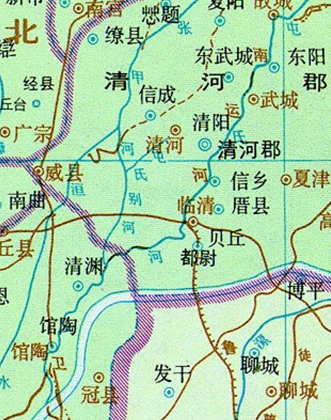 黄河在河北平原的大改道，有5次之多，流经地涵盖了河北省中南部 - 4